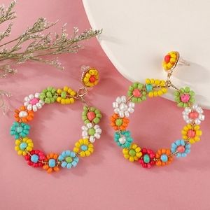 Flower Colored earrings